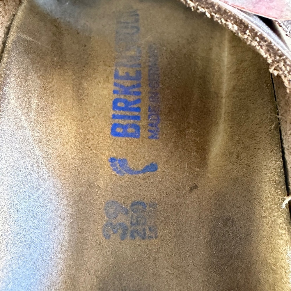 Birkenstock Arizona Rose Gold Metallic Sandals Size 39 Narrow Footbed - Picture 4 of 9